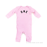 Birthday Number - One - Block Font - Baby Sleeper