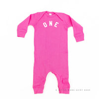 Birthday Number - One - Block Font - Baby Sleeper