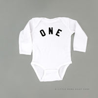 Birthday Number - Block Font - Child Long Sleeve Tee