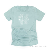 2 Across Birth Flowers - Build Your Own - Unisex Tee