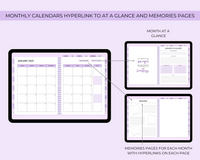 2026 Simply Elegant Digital Planner in Purple