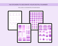 2026 Simply Elegant Digital Planner in Purple