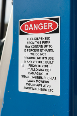 OSHA DANGER Fuel Dispensed From This Pump Sign