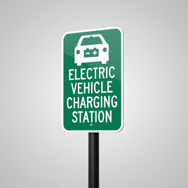 Electric Vehicle Charging Station Sign