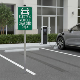 Electric Vehicle Charging Only Sign