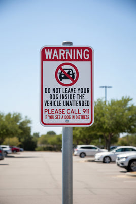 Warning Do Not Leave Your Dog Inside Vehicle Sign