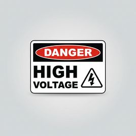 Danger High Voltage Sign