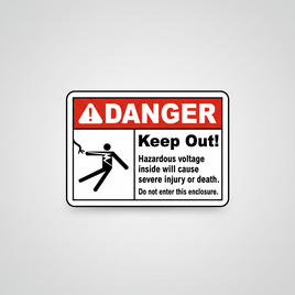 Do Not Enter This Enclosure Sign