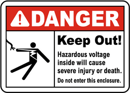 Do Not Enter This Enclosure Sign
 - 12x18