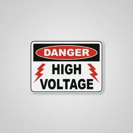 Danger High Voltage Sign
