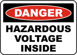 Danger Hazardous Voltage Inside Sign


 - 12x18