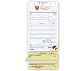Service Orders, Carbon, Claim Check, Small Format
 Size: 5 1/2 x 11"