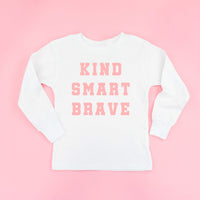 Kind Smart Brave - Varsity - Child Long Sleeve Tee