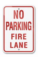 No Parking Fire Lane  Sign - 12x18