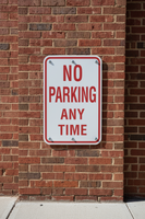 No Parking Anytime Sign - 12x18