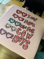 Cowboy Eyes Valentines Graphic