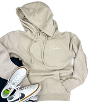 Embroidered PIGMENT HOODIE - Mama Signature (pocket) - Tone on Tone