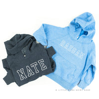 CUSTOM EMBROIDERED OUTLINE NAME - CHILD HOODIE