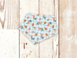 "Gingham Peaches" Dog Bandana