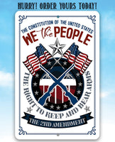 2nd Amendment - Metal Sign