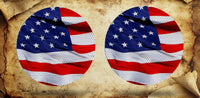 Merica round headlight decals 165