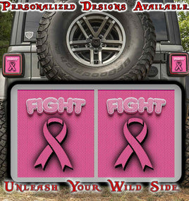 Fight Cancer Taillight cover decal 31