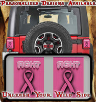 Fight Cancer Taillight cover decal 31