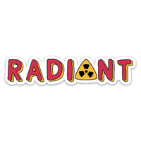Radiant Cancer Treatment Radiation Vinyl Sticker