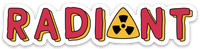 Radiant Cancer Treatment Radiation Vinyl Sticker