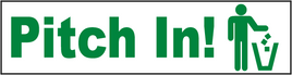 Pitch In Label 9 × 2¼″