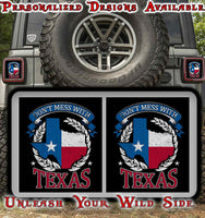 Don't mess with Texas Taillight cover decal 34