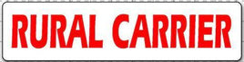 24"X6" RURAL CARRIER MAGNETIC VEHICLE SIGN