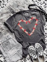 Pink Boot Love valentines graphic tee - Comfort Colors