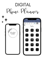 Digital Phone Planner Black