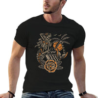 Mermaid Skeleton Traditional Tattoo Old School Tattoo Flash  Polyester Blend T-Shirt