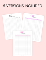 Holiday Gift Planner