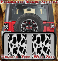 Cow print Taillight cover decal 37