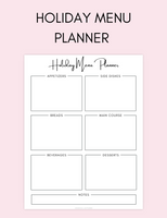 Holiday Menu Planner