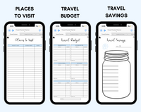 Digital Travel Phone Planner Blue