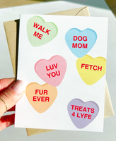 Dog Mom Funny Valentines Day Card for Dog Parents Valentine for Girlfriend Card