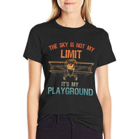 Funny Pilot Design For Men Women Aviation Airplane Pilot  Tagless Design T-Shirt