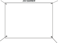 3ftx4ft Custom Size Banners