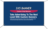3ftx5ft Custom Size Banners