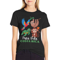 Parrot Sloth Turtle Vacation Tropical Pura Vida Costa Rica  Quick-drying T-Shirt