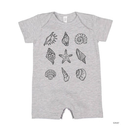 3x3 Seashells - Shorts Romper