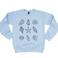 3x3 Seashells - BASIC Fleece