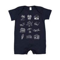 3x4 Vacay Things - Shorts Romper