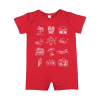 3x4 Vacay Things - Shorts Romper