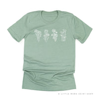 4 Across Birth Flowers - Build Your Own - Unisex Tee