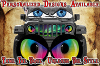 mean Rainbow eyes headlight decals 42